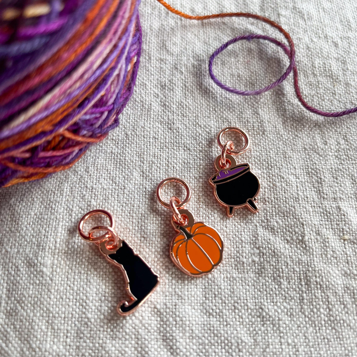 Stitch Markers & Enamel Pins – Toil & Trouble Yarns