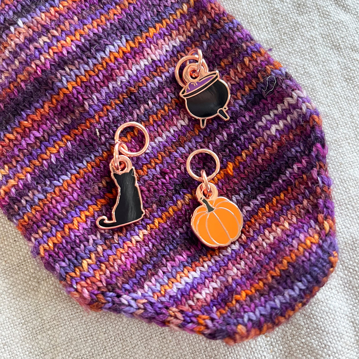 Witch's Stitch Marker Set: Rose Gold – Toil & Trouble Yarns
