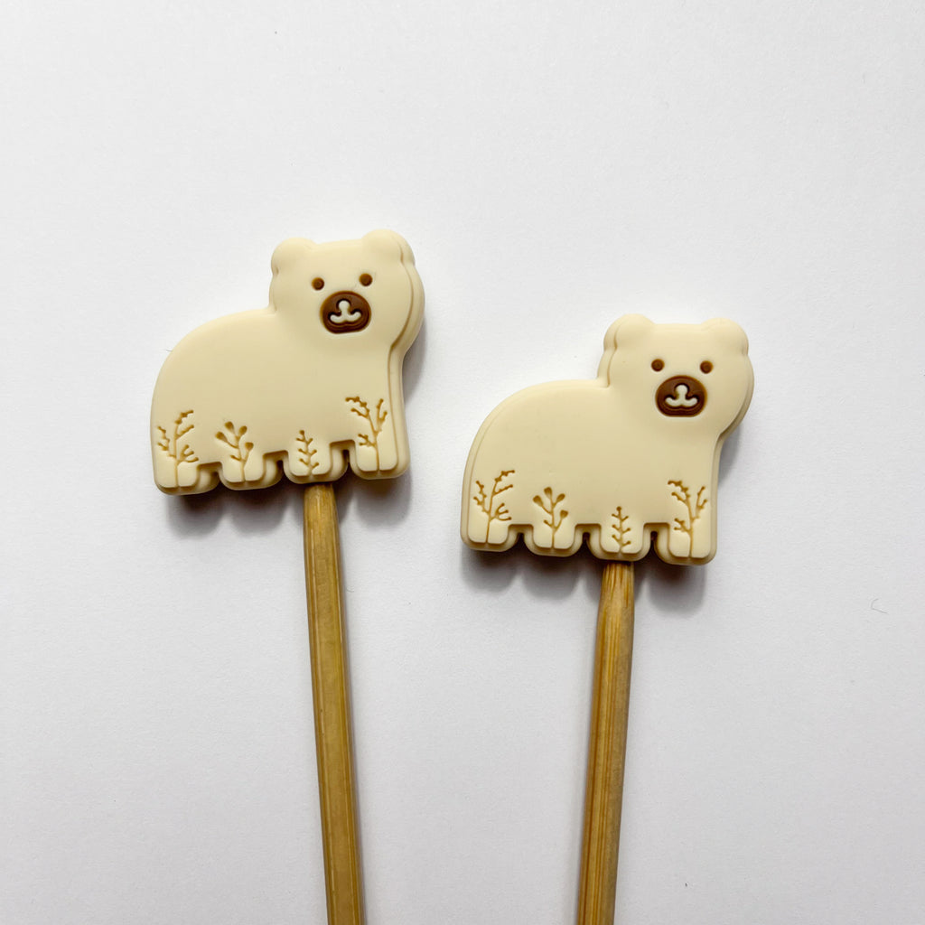 Tan Baby Bear | Stitch Stoppers By Toil & Trouble