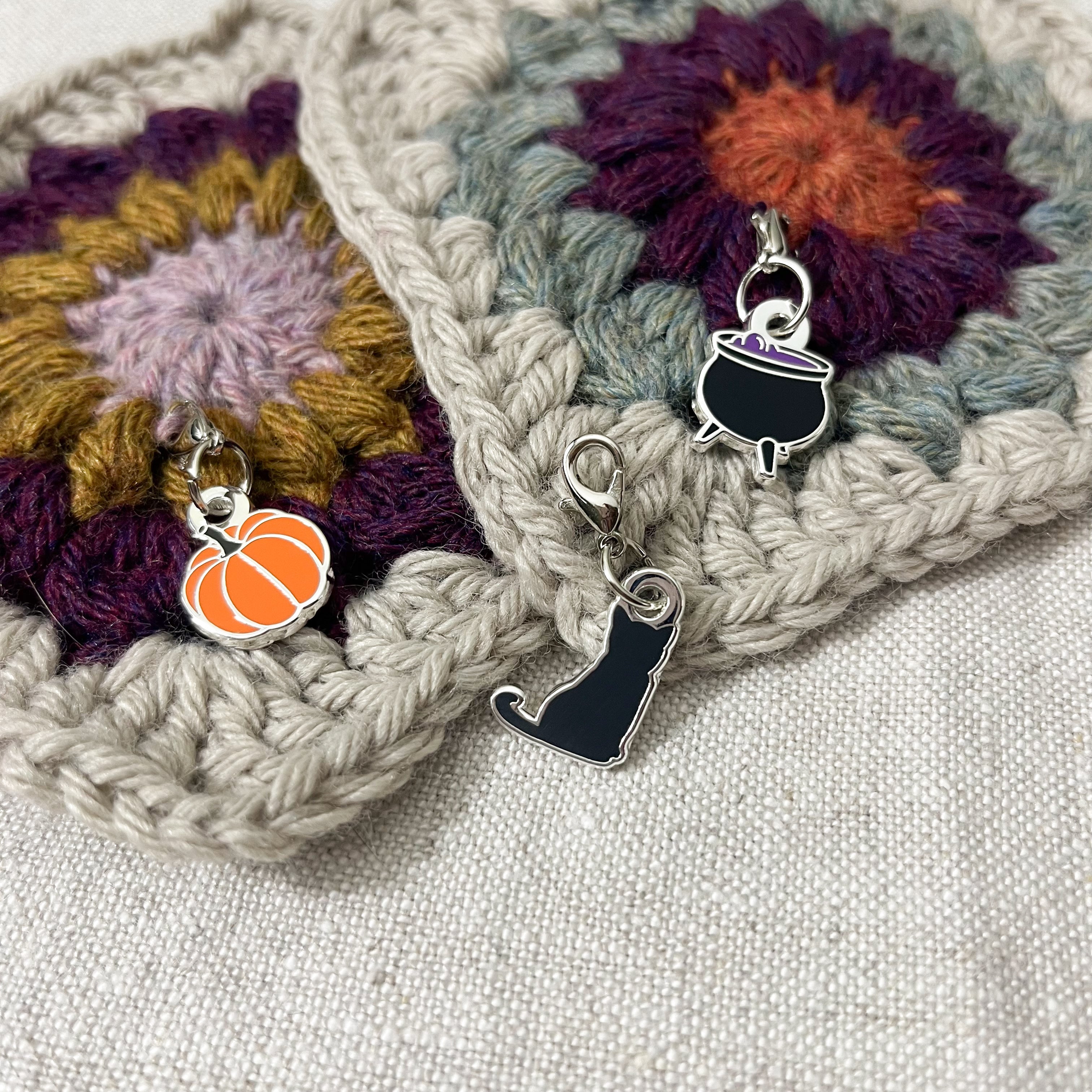 Stitch Markers & Enamel Pins – Toil & Trouble Yarns