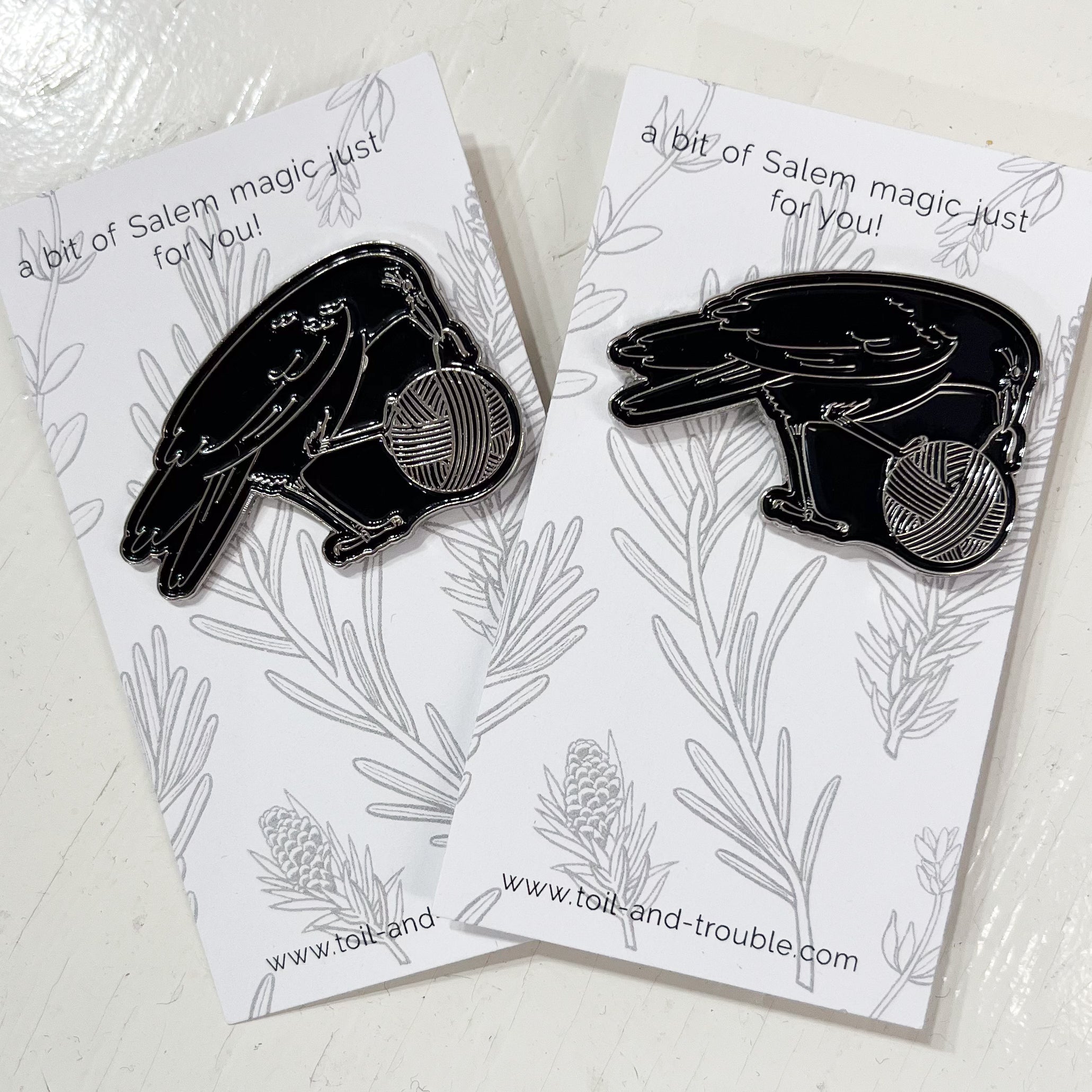Stitch Markers & Enamel Pins – Toil & Trouble Yarns