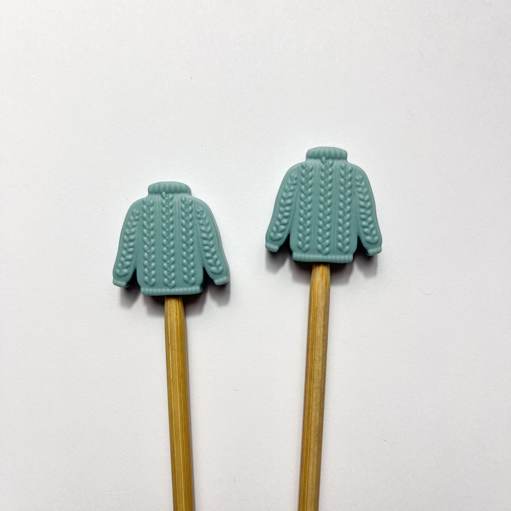 Blue Sweater | Stitch Stoppers By Toil & Trouble