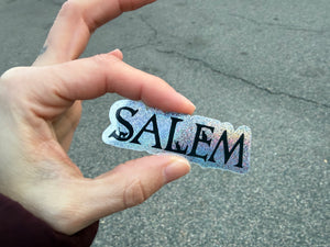 Salem Hand-Drawn Glitter Sticker – Toil & Trouble Yarns